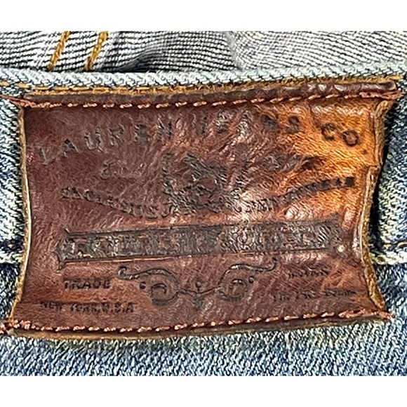 Ralph Lauren Jeans Women's 14 Classic Straight High Rise Denim Whiskering Detail - Picture 6 of 14